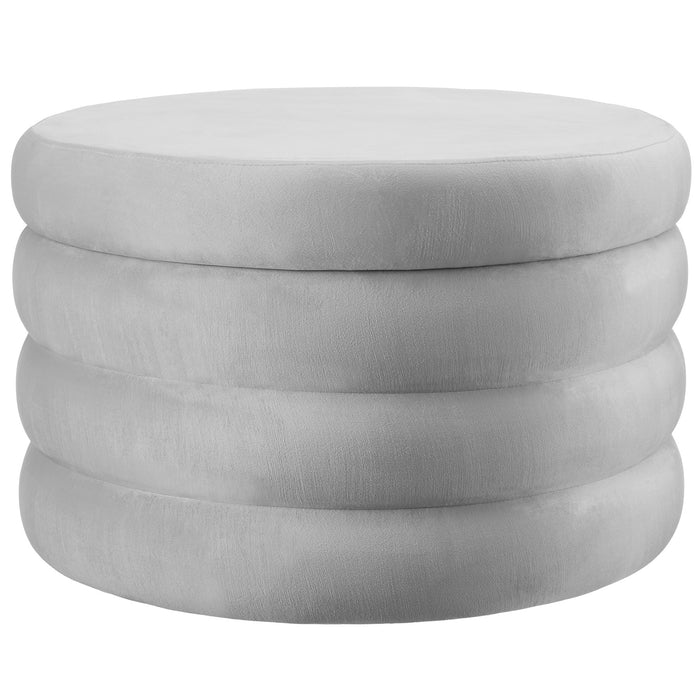 tectake® Hocker Altu XL, gestoffeerd, opbergruimte