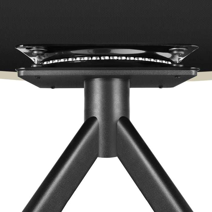 tectake® Lona fluwelen draaistoel met dikke vulling - Set van 4