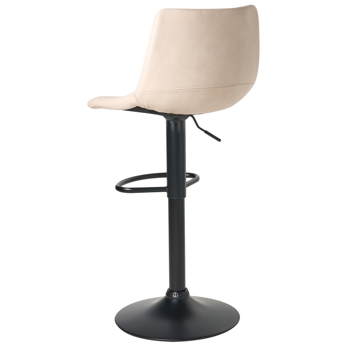 Beliani - LEBRIJA - Barkruk set van 2 - Lichtbeige - Kunstleer