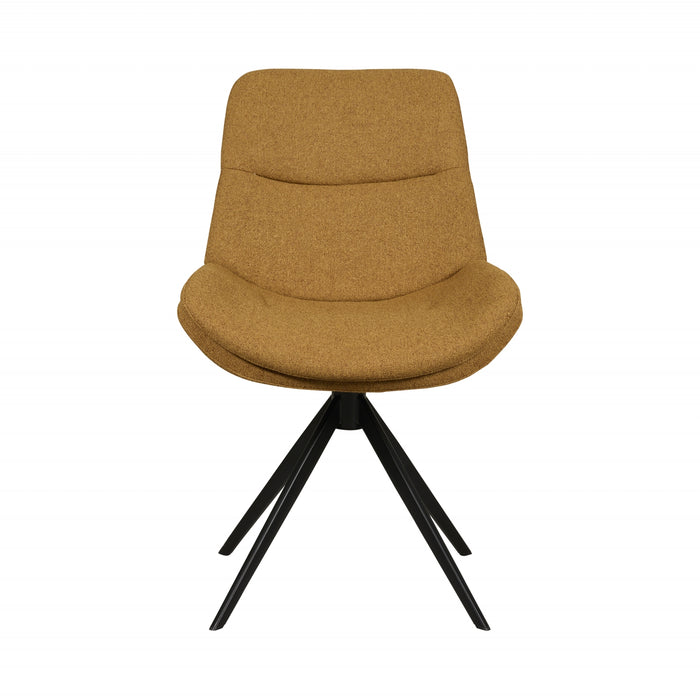 Eetkamerstoel Notion - Bruin - Textiel | Metaal