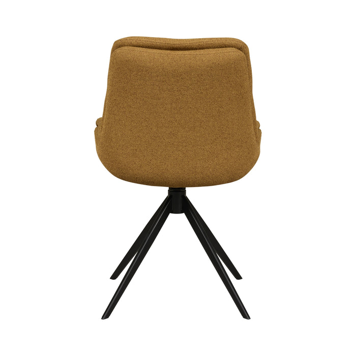 Eetkamerstoel Notion - Bruin - Textiel | Metaal