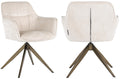 Richmond Interiors Aline Draaistoel Wit Chenille