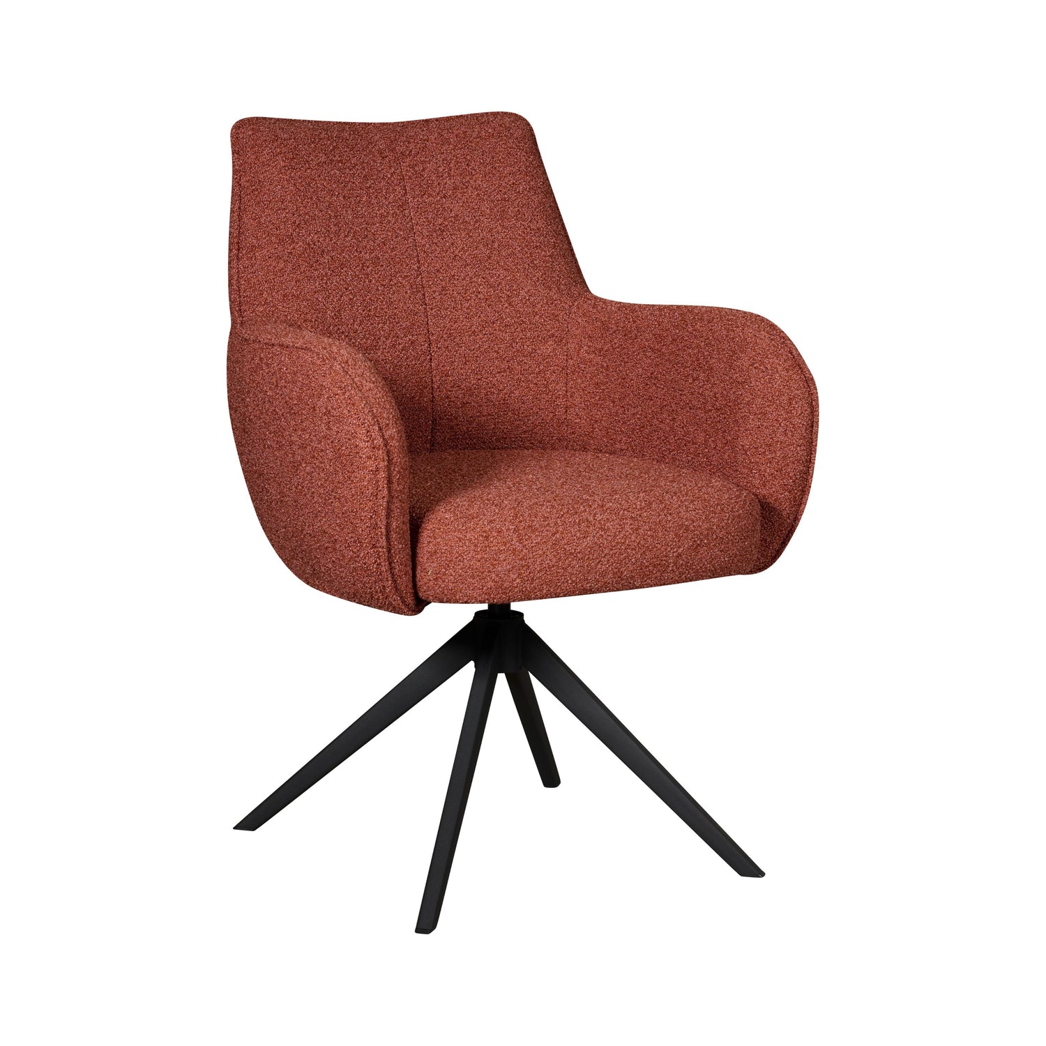 Eetkamerstoel Tumba - Rood|Terra - Textiel