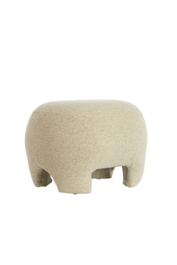 Light & Living - Poef ZENICA - 53x41x38 cm - Wit