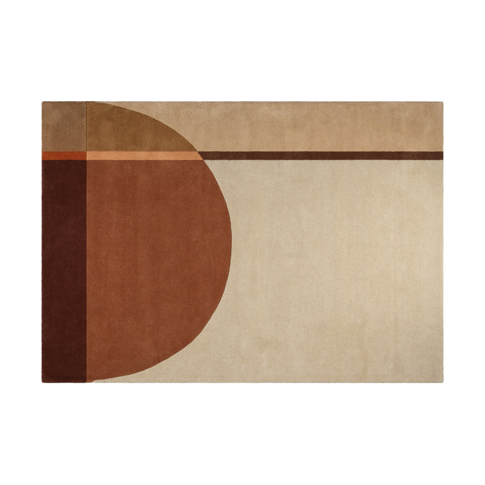 Vloerkleed Pam - Beige - 100% Wol - 160x1x230cm (BxHxD)