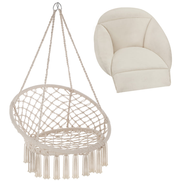 tectake® Hangstoel Samira