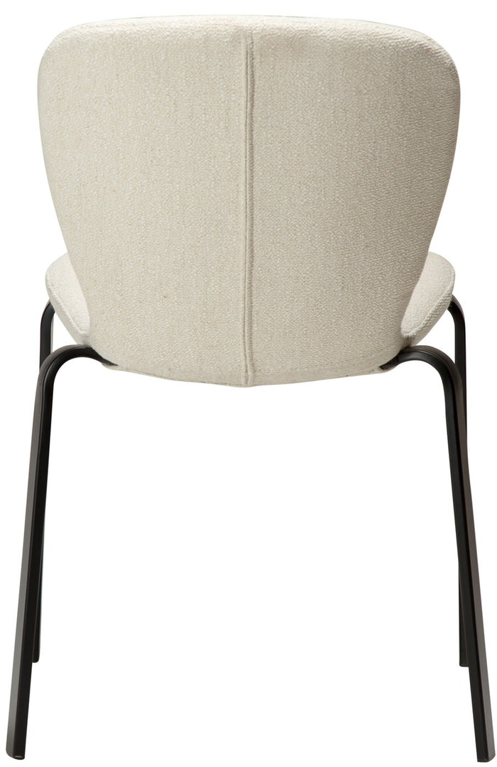 Dan-Form Heap Beige Bouclé Eetkamerstoel set van 2