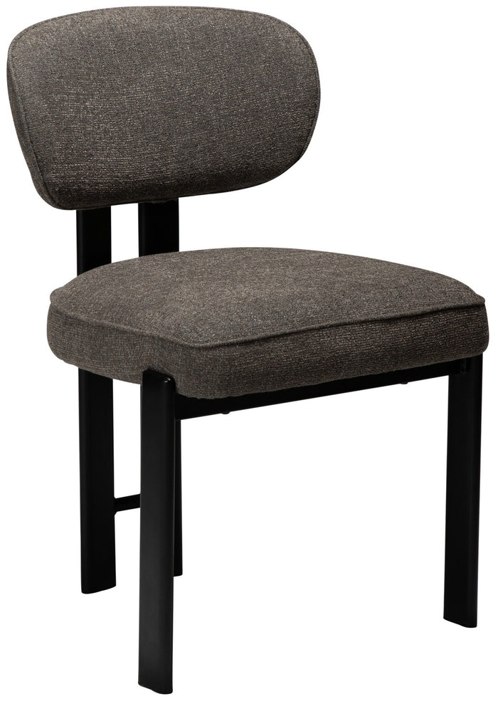 Dan-Form Duct Bruin Bouclé Eetkamerstoel set van 2