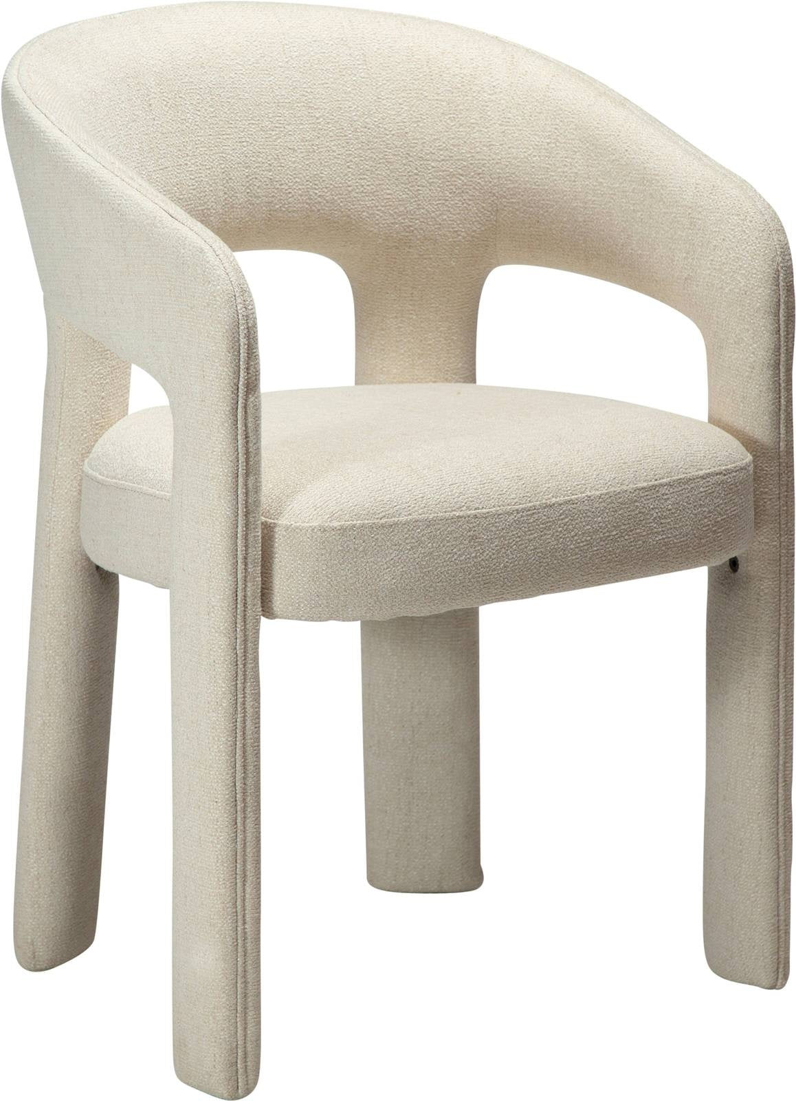 Dan-Form Splendor Beige Bouclé Eetkamerstoel set van 2