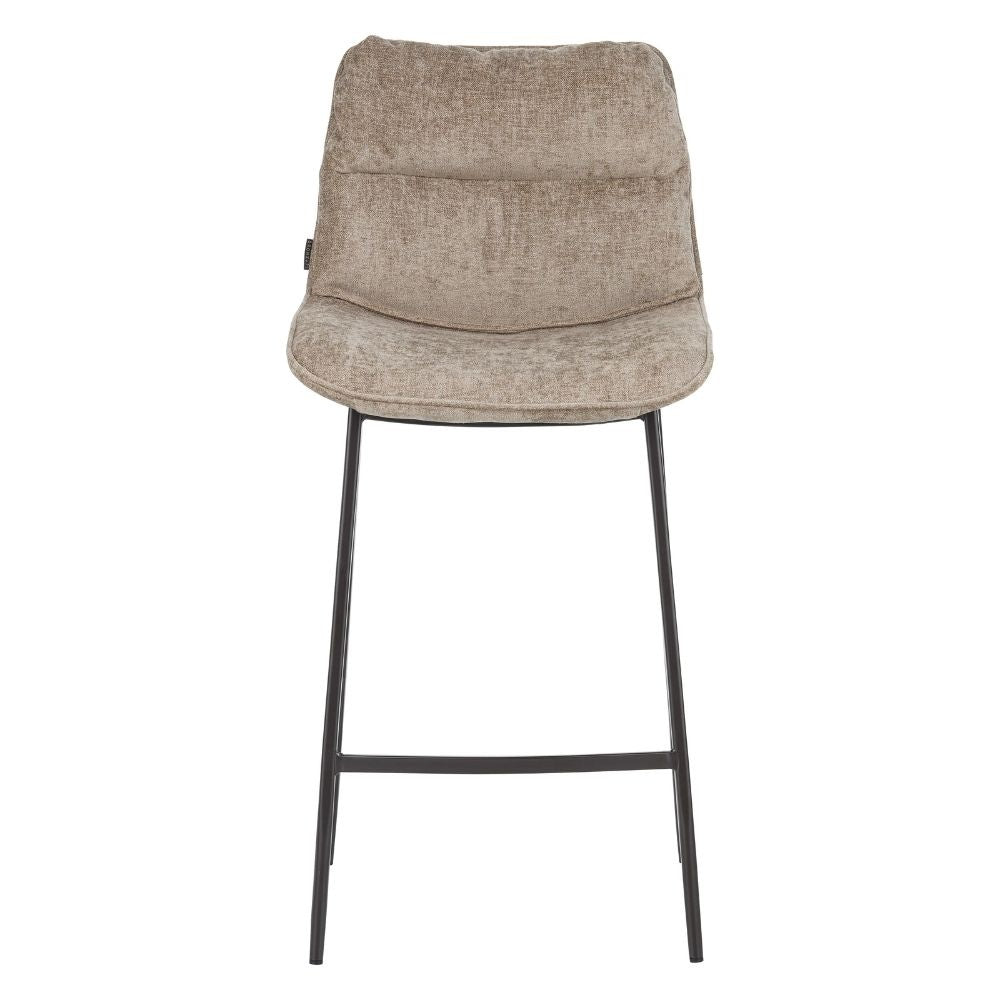 Bronx71 Velvet barkruk Trevi taupe 68 cm