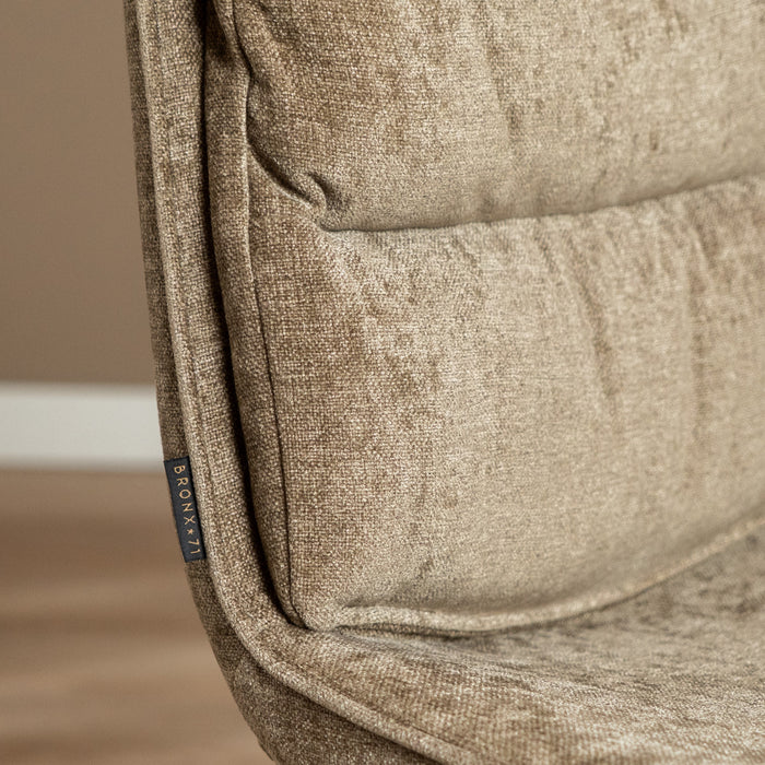 Bronx71 Velvet barkruk Trevi taupe 68 cm