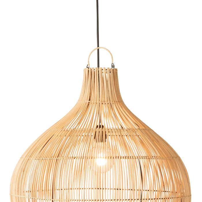 J-Line lampenkap Peervorm - rotan - naturel