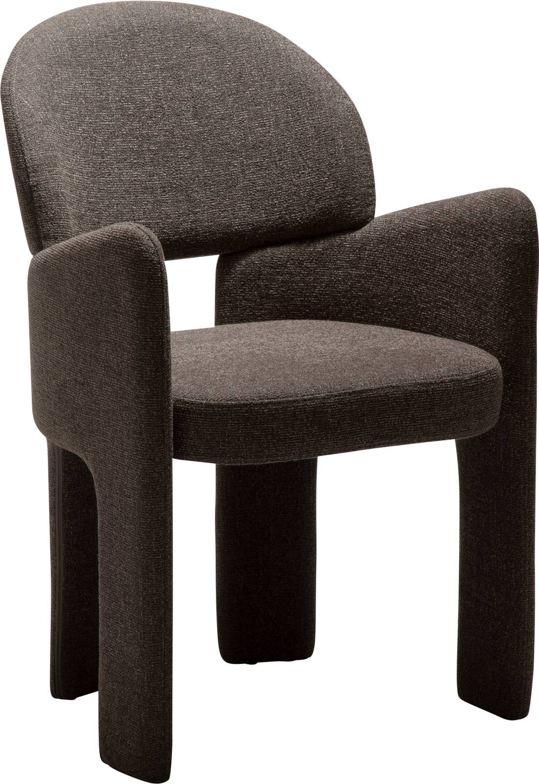 Dan-Form Aole Bruin Bouclé Eetkamerstoel set van 2