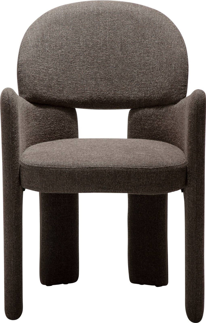 Dan-Form Aole Bruin Bouclé Eetkamerstoel set van 2