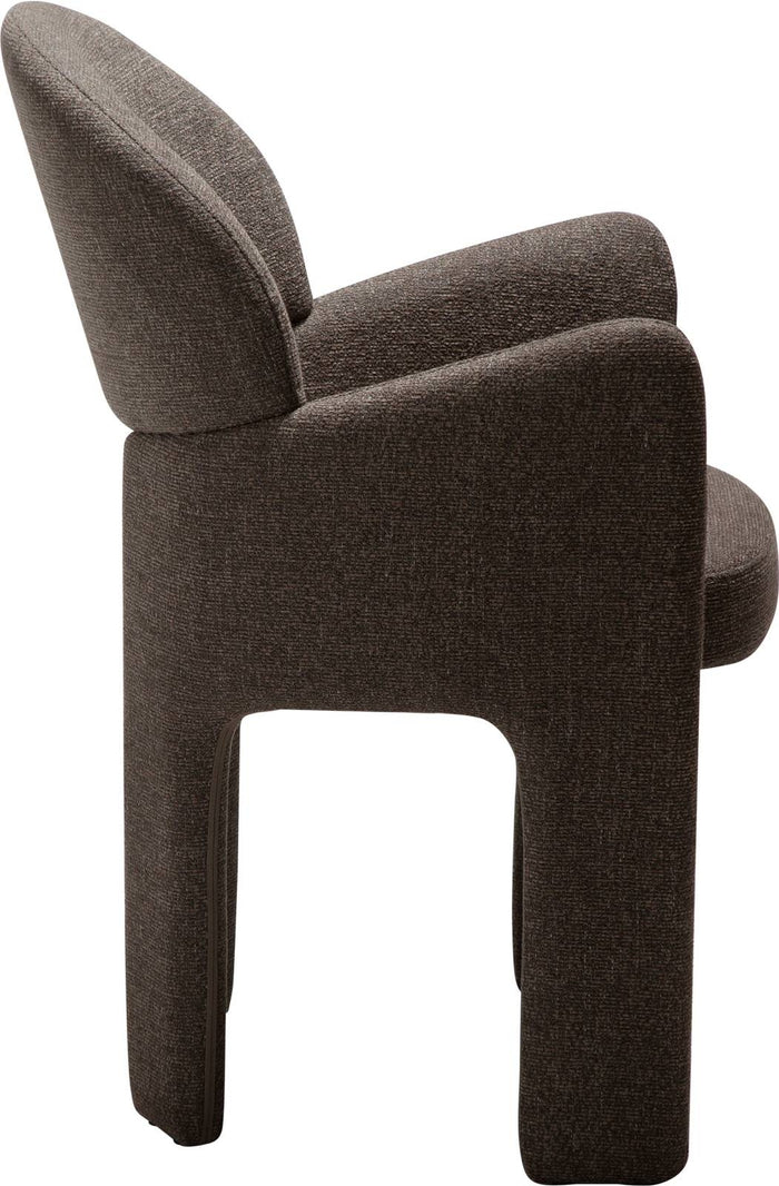 Dan-Form Aole Bruin Bouclé Eetkamerstoel set van 2