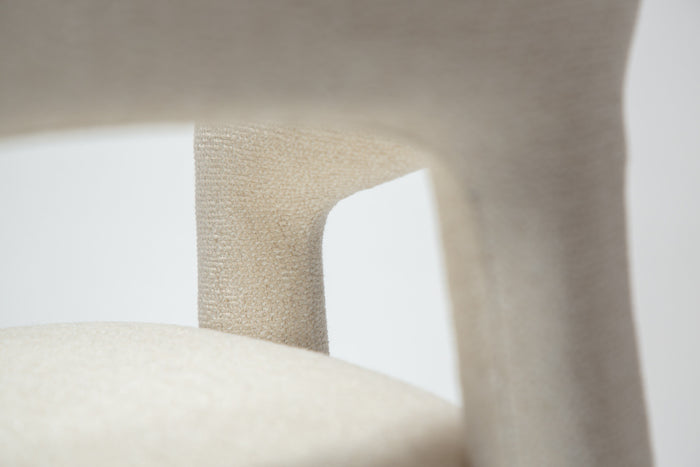 Dan-Form Splendor Beige Bouclé Eetkamerstoel set van 2