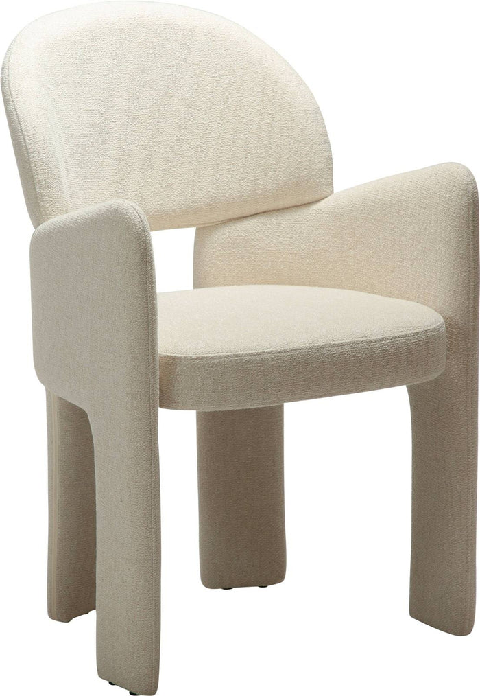 Dan-Form Aole Beige Bouclé Eetkamerstoel set van 2