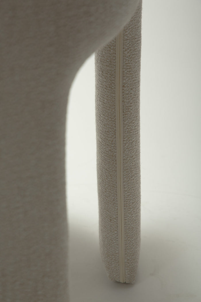 Dan-Form Aole Beige Bouclé Eetkamerstoel set van 2