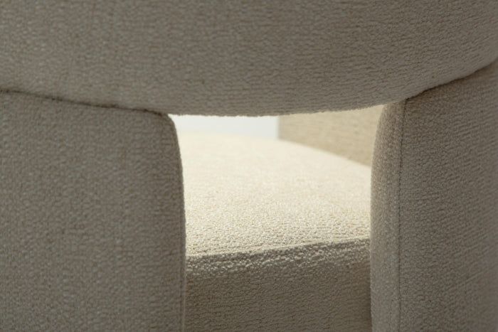 Dan-Form Aole Beige Bouclé Eetkamerstoel set van 2