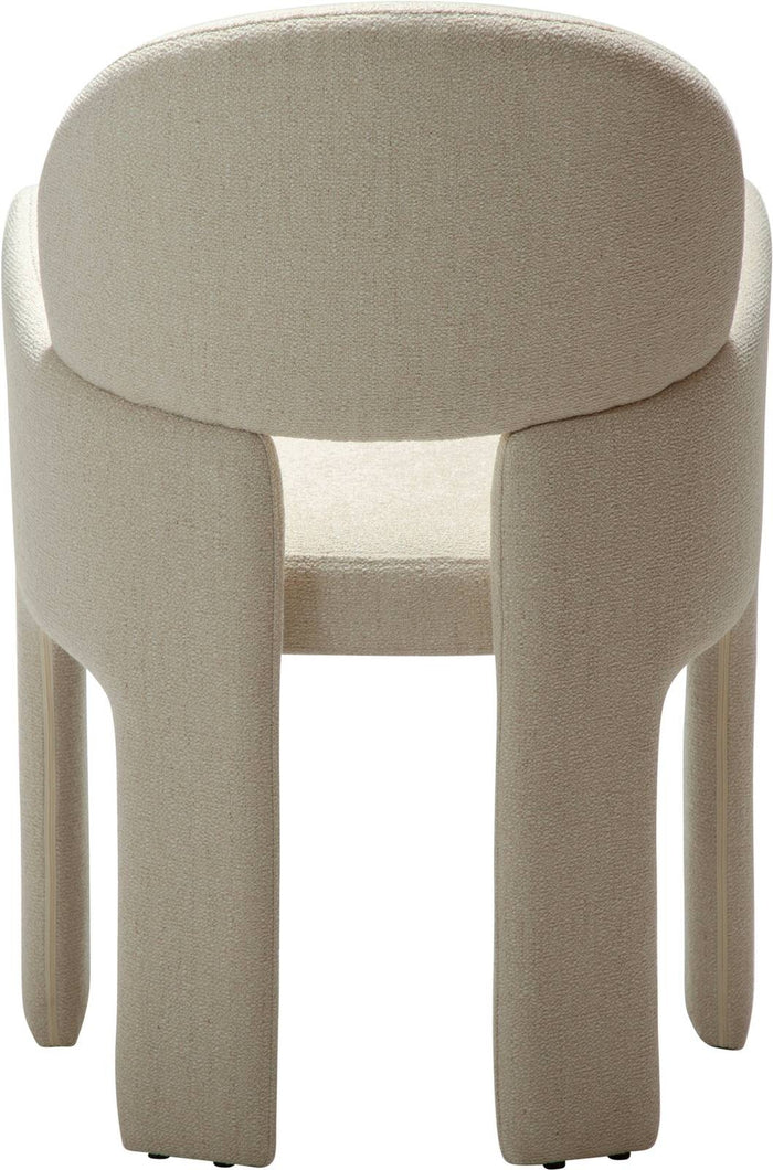 Dan-Form Aole Beige Bouclé Eetkamerstoel set van 2