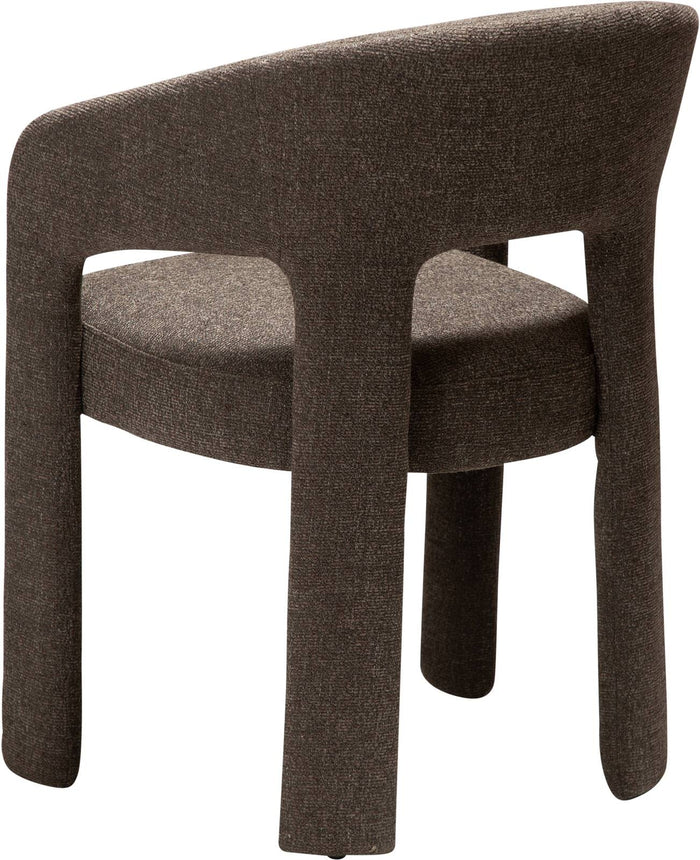 Dan-Form Splendor Bruin Bouclé Eetkamerstoel set van 2