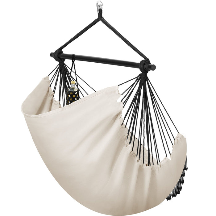 tectake® Hangstoel Malika, boho-stijl, draagkracht 150kg