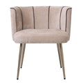 PTMD Nell Beige Dining Chair Aphrodite 3 Stripes