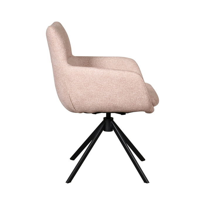 Eetkamerstoel Oland - Beige|Creme - Textiel