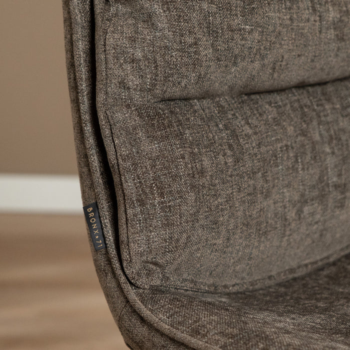 Bronx71 Velvet barkruk Trevi bruin 68 cm