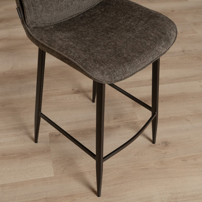 Bronx71 Velvet barkruk Trevi bruin 68 cm