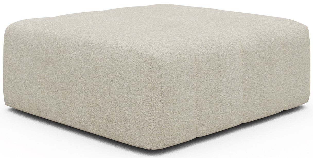 Kragelund Kornum Ottoman Gebroken Wit Bouclé