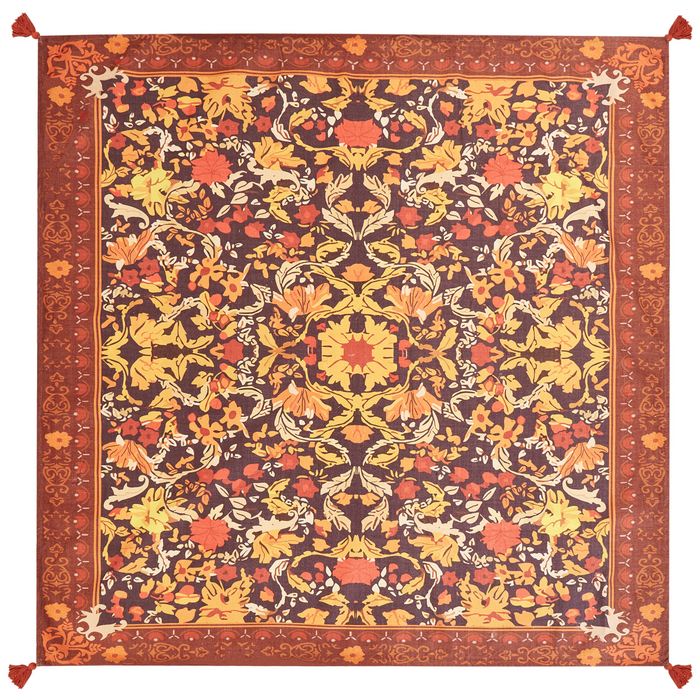Beliani-DILBAR-Picknickkleed-Lichtrood-200 x 200 cm-Polyester