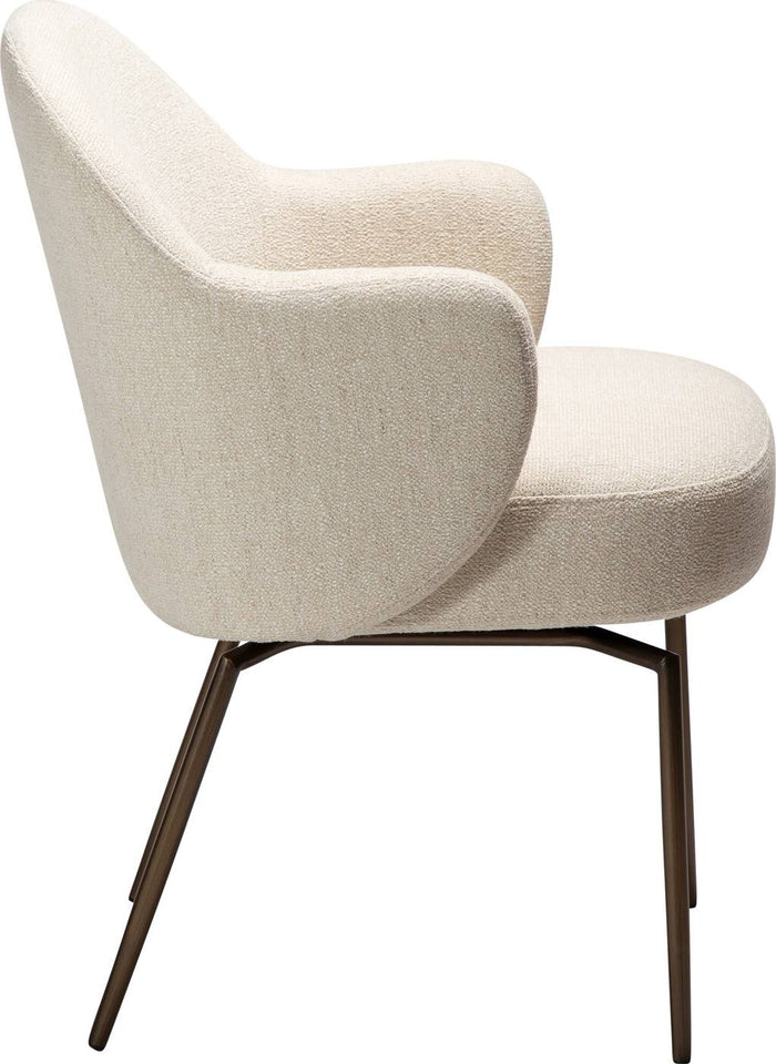 Dan-Form BAE Draaistoel Beige Bouclé