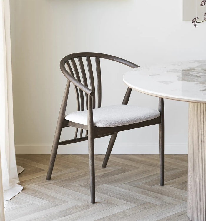 House Nordic Agustin Eetkamerstoel Gerookt Eiken | Zand