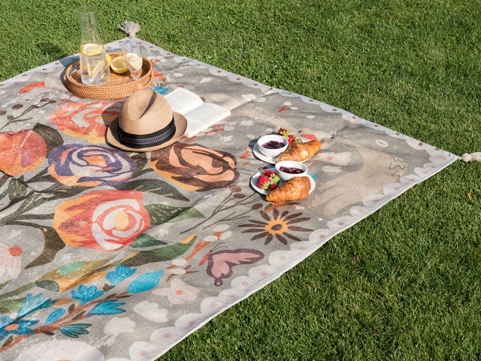 Beliani-BANDOWALI-Picknickkleed-Meerkleurig-150 x 200 cm-Polyester