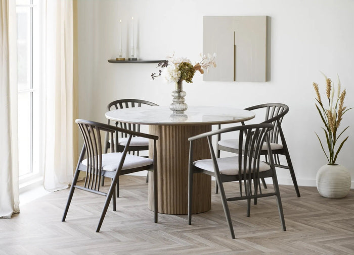 House Nordic Agustin Eetkamerstoel Gerookt Eiken | Zand