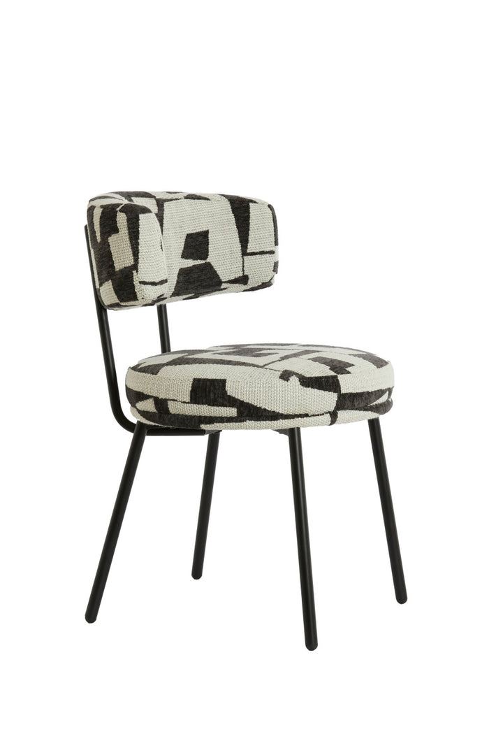 Light & Living - Eetkamerstoel HARVIE - Wit - Set van 2