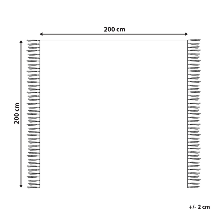Beliani - DHANDI - Picknickkleed - Taupe - 200 x 200 cm - Polyester