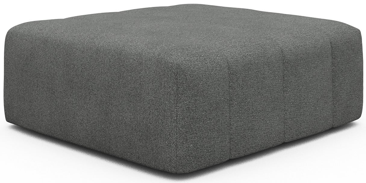 Kragelund Kornum Ottoman Grijs Bouclé