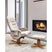 Beliani-RELAXPRO-Relaxfauteuil met voetenbank-Lichtbeige-Kunstleer