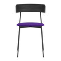FÉST Friday Eetkamerstoel - Steelcut Quartet - Black / Purple