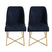 Giga Meubel - Eetkamerstoel Donkerblauw Velvet - Madrid