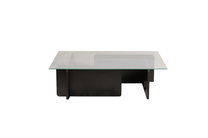 Giga Meubel - Salontafel Rechthoek Glas|Zwart - 105x65x30cm - Flavio