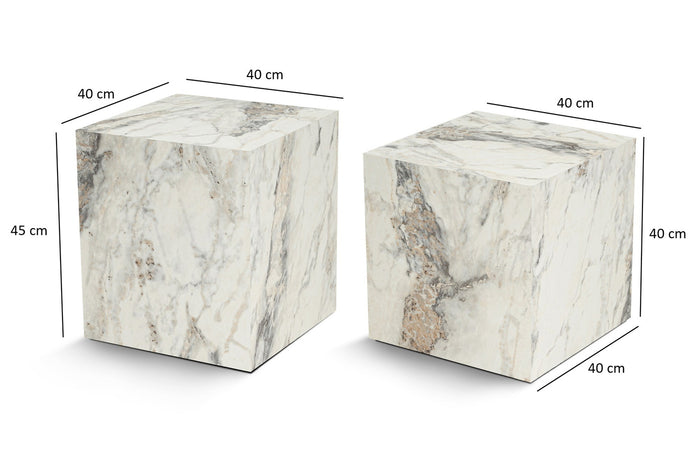 Kalune Design Bijzettafel Küp Set