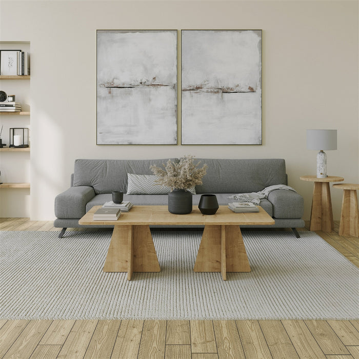 Giga Meubel - Salontafel Rechthoek Naturel - 120x60x40cm - Mushroom