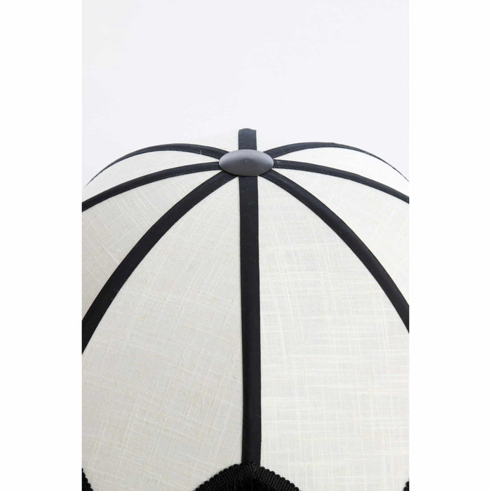 Light & Living Light&living Kap Ø45x32,5 cm SULINA linnen wit+zwart