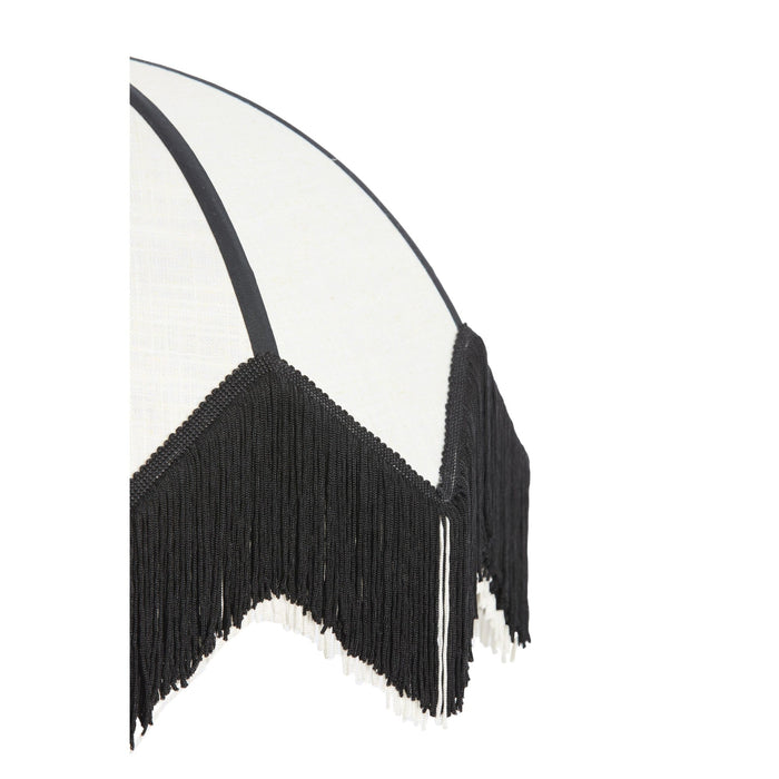 Light & Living Light&living Kap Ø35x28 cm SULINA linnen wit+zwart