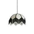 Light&living Hanglamp Ø45x32,5 cm SULINA linnen wit+zwart