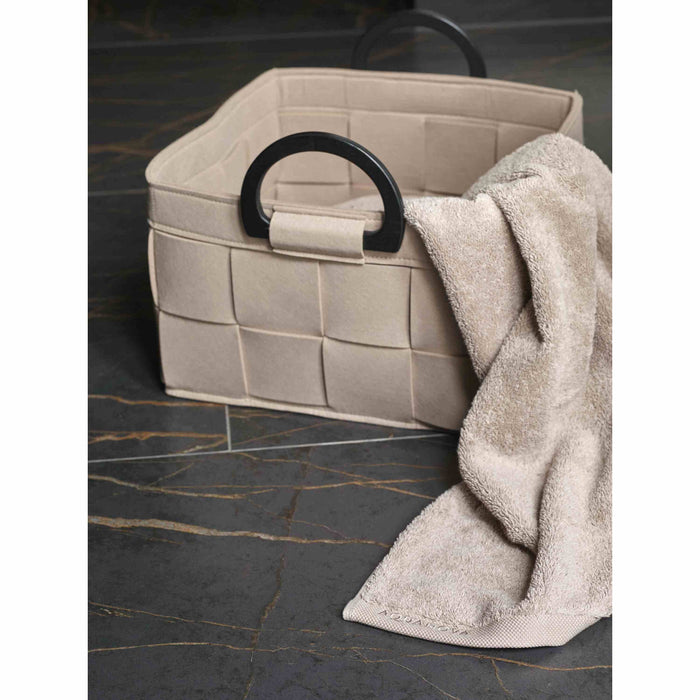 Dix Opbergmand Beige Small | Beige | Polyester | Bamboe