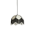 Light & Living Light&living Hanglamp Ø35x28 cm SULINA linnen wit+zwart